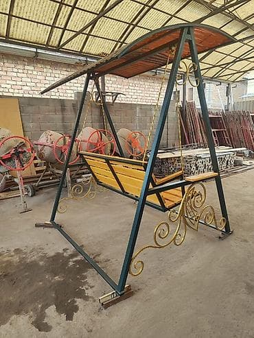 садовые качели цены: Садовые качели Металл, Со спинкой, С крышей — 1