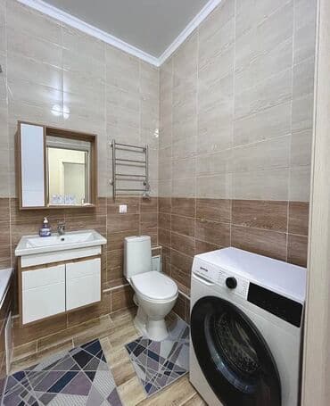 посуточные дома: 1 бөлмө, Душ кабинасы, Жаздык, жууркан-төшөк каптары, Кондиционер — 8