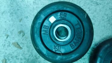 хромированные гантели: Блины BARBELL 1,25кг диаметр 25мм прорезиненные количество есть — 1