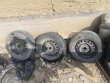 diska 14: Колеса в сборе 195 / 65 / R 14, Лето, Б/у, Легковые, Железные — 1