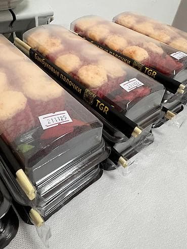 Идиш-аяк: Тамак-аш контейнери, түсү - Кара — 7