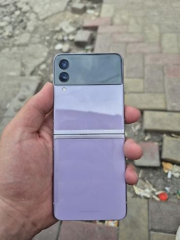 samsung flip 1: Samsung Galaxy Z Flip 3 5G, Б/у, 256 ГБ, цвет - Фиолетовый, 1 SIM — 3