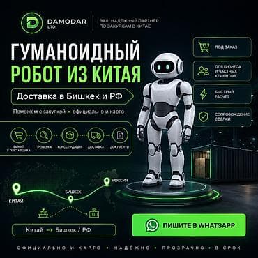 Доставка роботов из Китая в Бишкек и РФ. Помощь с закупкой, карго