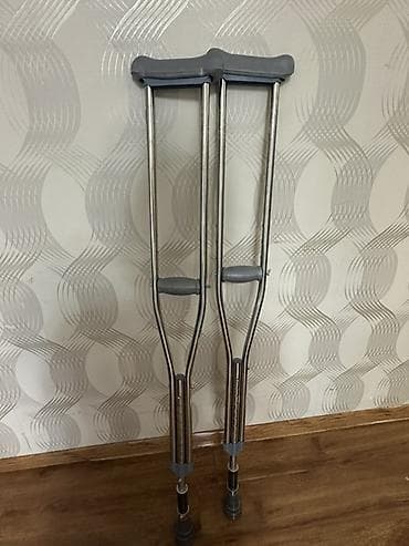 локтевой костыль: Подмышечные костыли с амортизацией и регулировкой роста - Материал — 1