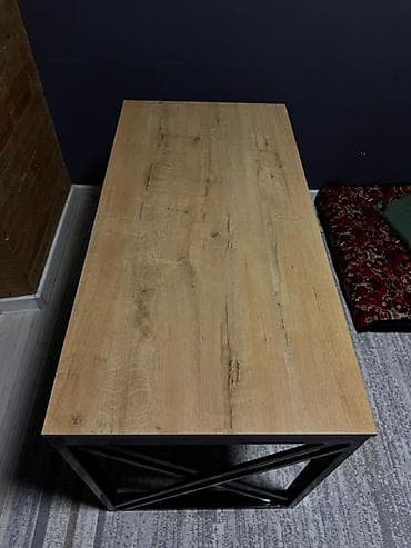 study table: Офисный стол, Б/у, Нерегулируемый, цвет - Желтый, Прямоугольный, ЛДСП, Самовывоз, Платная доставка — 3