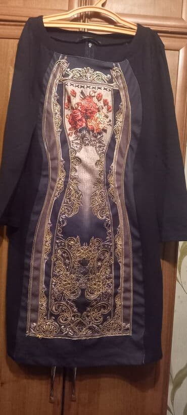 теплое платье большого размера: Платье. В отличном состоянии. Размер XL — 1