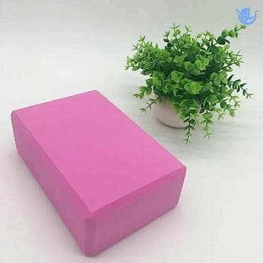 форма для йоги: ЙОГА-БЛОК (кирпич), розово‑лиловые оттенки - Материал: плотная — 1