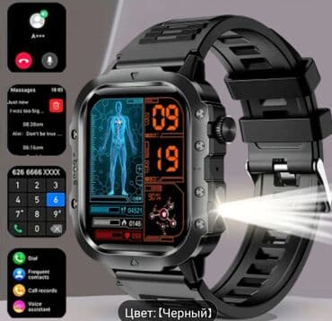 Умные часы LAXASFIT Smart Watch (цвет: черный) - Корпус брутального