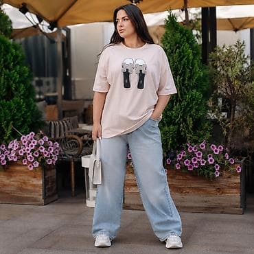 pull and beer: Футболка, Оверсайз, Трикотаж, Новый, 3XL, 4XL, 5XL — 4