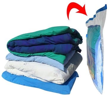 Кийимге кам көрүү жана сактоо: Набор из 13 вакуумных пакетов для хранения одежды: 50*70 см - 6 штук — 2