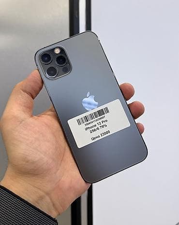 айфон китайски: IPhone 12 Pro, Б/у, 256 ГБ, Графит, Защитное стекло, Чехол, В рассрочку, 79 % — 1