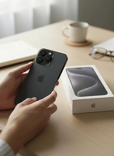 IPhone 15 Pro, Б/у, 128 ГБ, Black Titanium, 86 % at lalafo.kg IPhone 15 Pro, Б/у, 128 ГБ, Black Titanium, 86 %