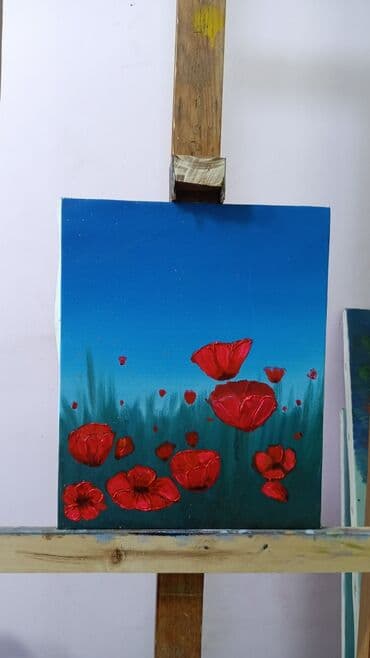 яркие картины маслом: Картины маслом на холсте, ручная работа. В наличии авторские полотна — 3