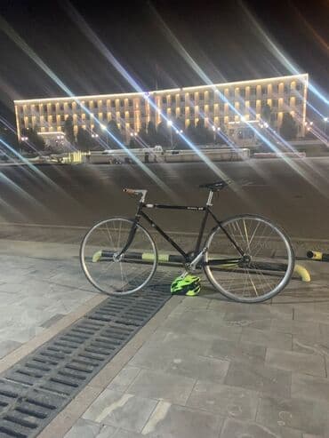 велосипед fixed gear: Шаардык велосипед, Велосипед алкагы L (172 - 185 см), Жаңы — 7