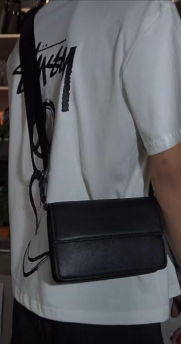 apple whatch: Сумка через плечо ZARA, черная - Формат: компактная прямоугольная — 2