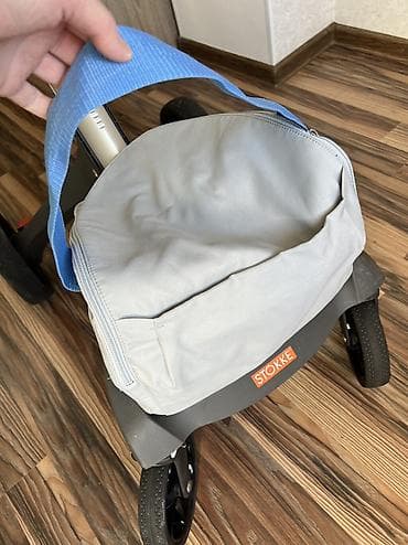 коляски стокке цена: Коляска, Stokke, цвет - Голубой, Б/у — 9