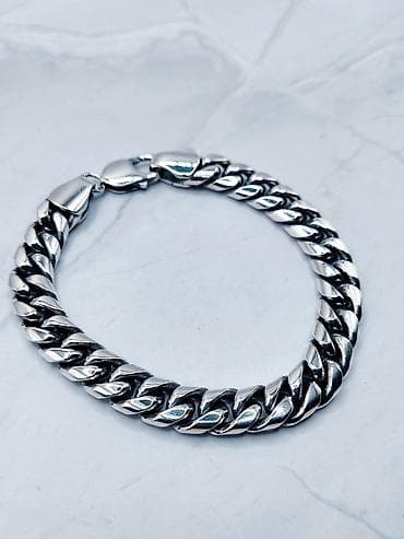 what: Браслет Серебряный Королевское плетение 60 гр 23 см Ручная работа — 6