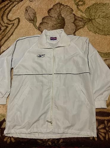 белые мужские куртки: Продаю ветровку мужскую размер 58 б/у одевал один два раза в — 1