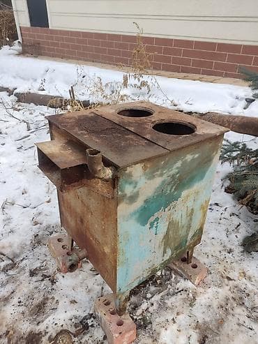 беде урон: Печь-«буржуйка» металлическая с варочной поверхностью - Материал — 2