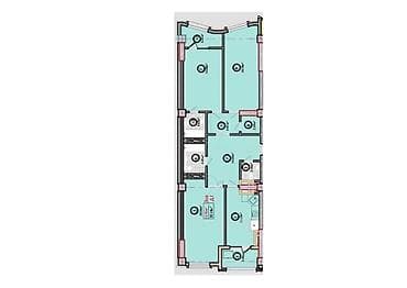 145: 3 комнаты, 125 м², Асанбай мкр Элитка, 2 этаж, ПСО (под самоотделку) — 4