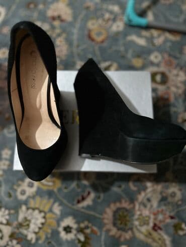 брендовый обувь: Туфли, 36, Marco Tozzi, Б/у, цвет - Черный, Самовывоз, Платная доставка — 3