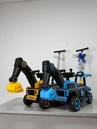 Детский каталка-экскаватор 2-в-1 - Модель ride-on с рабочим ковшом