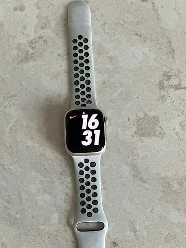 apple watch 7 реплика цена: Apple Watch Nike с корпусом из серебристого алюминия и перфорированным — 1
