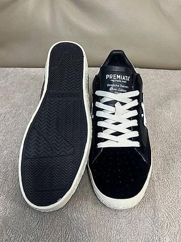 Личные вещи: Кроссовки Premiata Bespoke Trainers (модель Steven) - Цвет: черный с — 4