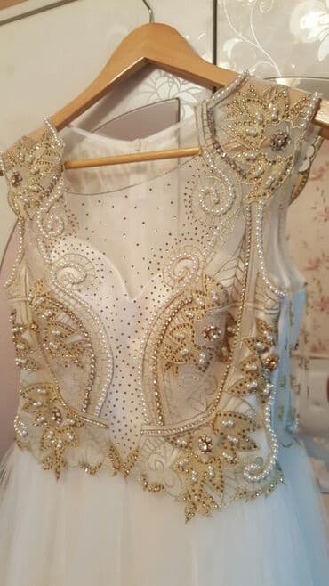 прокат карнавальных костюмов в бишкеке бишкек: Вечернее платье, Классическое, Длинная модель, Атлас, Без рукавов, Камни, S — 2