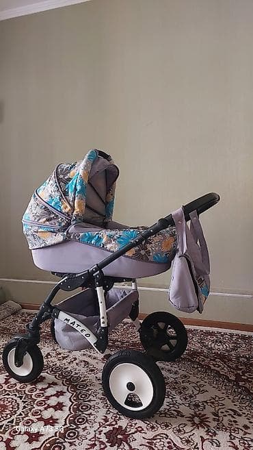Коляска, Другой бренд, цвет - Фиолетовый, Б/у — 4