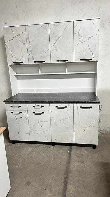 Гарнитуры для зала: Кухонный гарнитур, цвет - Белый, ДСП — 1