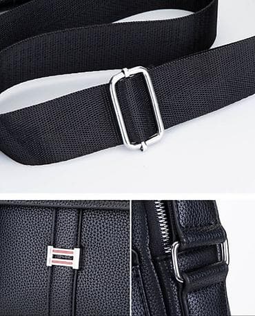 Наручные часы: Классическая сумка, Материал: Искусственная кожа, Застежка на магните, Мужские — 9