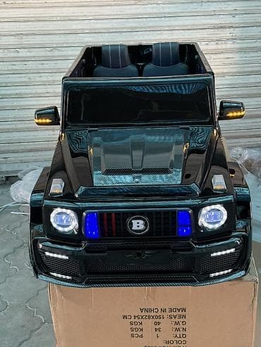 Детский транспорт: Детский электромобиль SUV (стиль внедорожника) - Кузов: черный — 6
