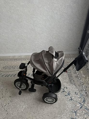 Велосипеды: Детский трёхколёсный велосипед-коляска Skillmax с родительской ручкой — 4