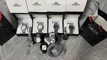 часы дорогие: В наличии Tissot, Casio Tissot-1100сом Casio которая в упаковке-2500 — 1