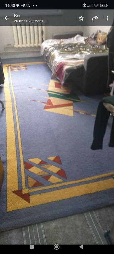 бу клем палас: Ковер Б/у, 400 * 200, Шерсть, Турция, Безналичная/наличная оплата — 1