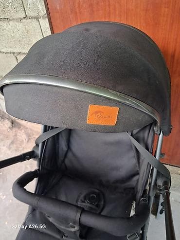 коляс: Коляска, Другой бренд, цвет - Черный, Б/у — 2