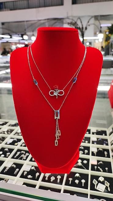 Серебряные колье: Серебряные колье, Проба 925, Женские, Новый, Без вставки — 1