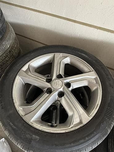 r17 sonata: Колеса в сборе 215 / 55 / R 17, Лето, Б/у, Комплект, Легковые, Литые, отверстий - 5 — 1
