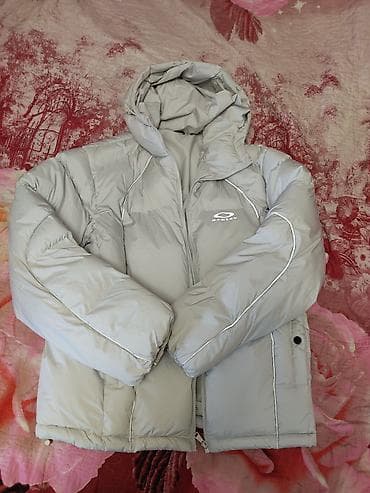 Пуховик, Короткая модель, Китай, С капюшоном, Ультралегкий, XL