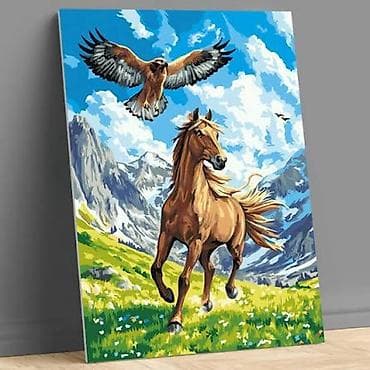 очок тандыр: Авторская роспись в жанре пейзажа - Тематика: горные пейзажи с елями — 4