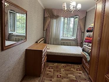 Мебель: Спальный гарнитур, Б/у, Двуспальная кровать, Шкаф, Комод, цвет - Коричневый — 2