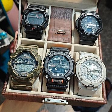 Зонты: Спортивные часы часы, Casio (G-Shock), Таймер и секундомер, Водонепроницаемые, Оригинал, Мужские, Б/у — 1