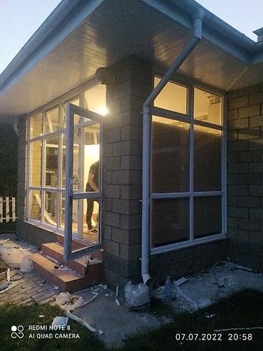 Панорамное остекление и входная группа для террасы/веранды. -