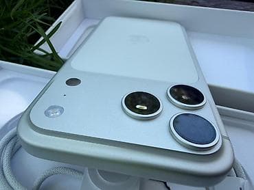 IPhone 17 Pro Max, Новый, 256 ГБ, Белый, Зарядное устройство, Коробка, 100 %