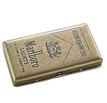 pm: Металлическая сигаретница «Marlboro " для тонких сигарет. - — 1