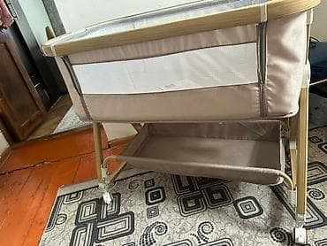 doona x: Детская приставная кроватка, Новый, С колесиками, цвет - Бежевый — 3