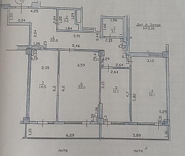 discovery studio: 3 комнаты, 95 м², 5 мкр Элитка, 3 этаж, Евроремонт — 3