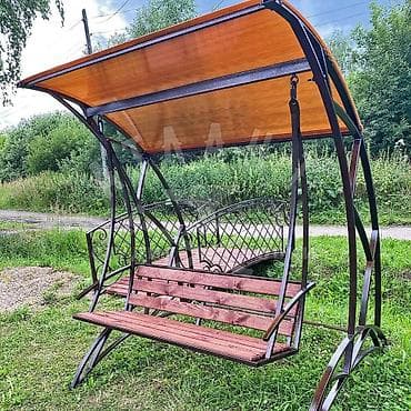 качели: Детские качели, Подвесные Для улицы, Дерево — 5