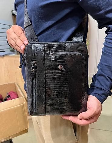 сумка кобура мужская: Классическая сумка, Butun, Турция, Материал: Натуральная кожа, Регулируемый ремень, Мужские, Б/у — 2